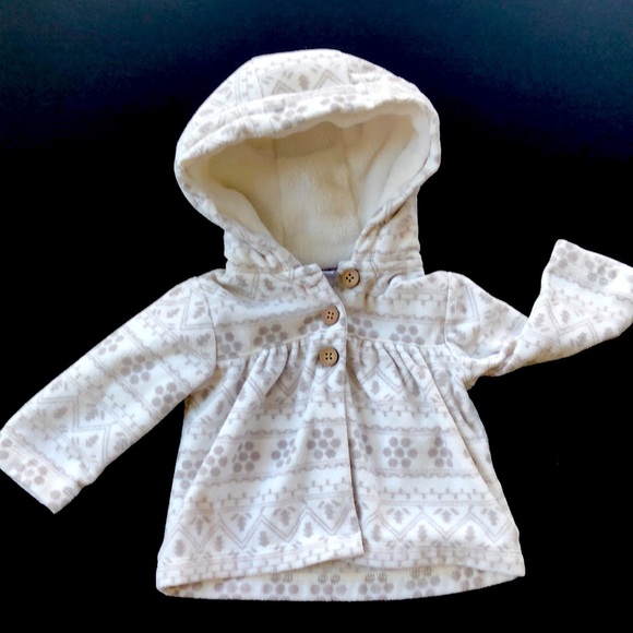 Carter's Other - Carter’s Fleece Hooded Jacket 6mos.